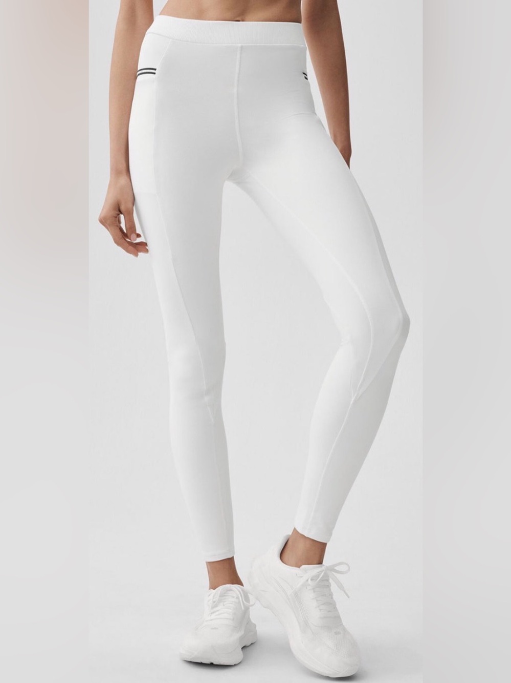 Alo Yoga Airbrush High-Waist Fast Track Legging White/Black S